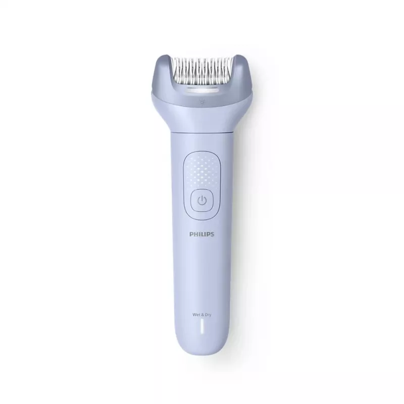 Epiliatorius Philips 8000 Series BRE708/00 – belaidis, šlapiam ir sausam naudojimui, 32 pincetai, 2 greičiai, mėlynas