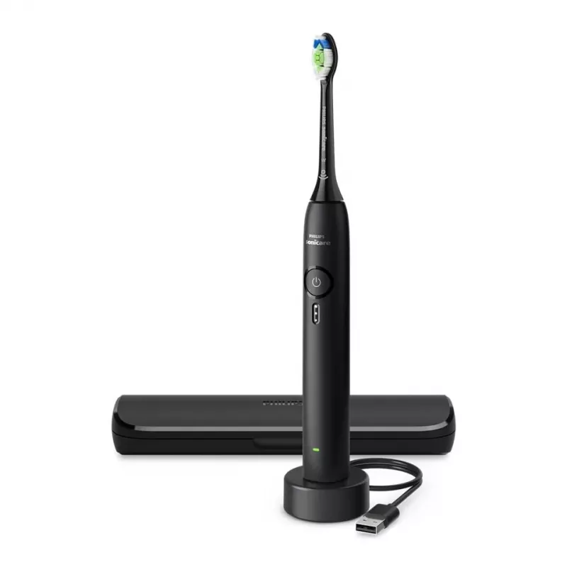 Philips 3100 serijos HX4033/32 įkraunamas soninis dantų šepetėlis – juodas