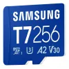 „Samsung T7“ microSDXC atminties kortelė 256 GB, mėlyna, UHS-I U3 V30, skaitymas iki 170 MB/s
