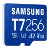 „Samsung T7“ microSDXC atminties kortelė 256 GB, mėlyna, UHS-I U3 V30, skaitymas iki 170 MB/s