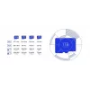 „Samsung T7“ microSDXC atminties kortelė 256 GB, mėlyna, UHS-I U3 V30, skaitymas iki 170 MB/s