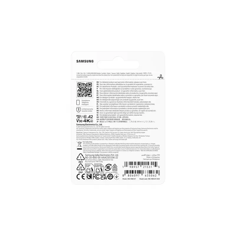 Atminties kortelė SAMSUNG MB-MB512T/WW T7 microSD 512GB