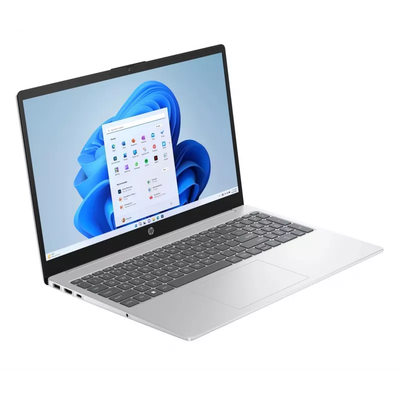 Nešiojamas kompiuteris HP Ultra 5 125H — 15,6 colio FHD IPS, 24 GB RAM, 512 GB SSD, Windows 11 Home, sidabrinis