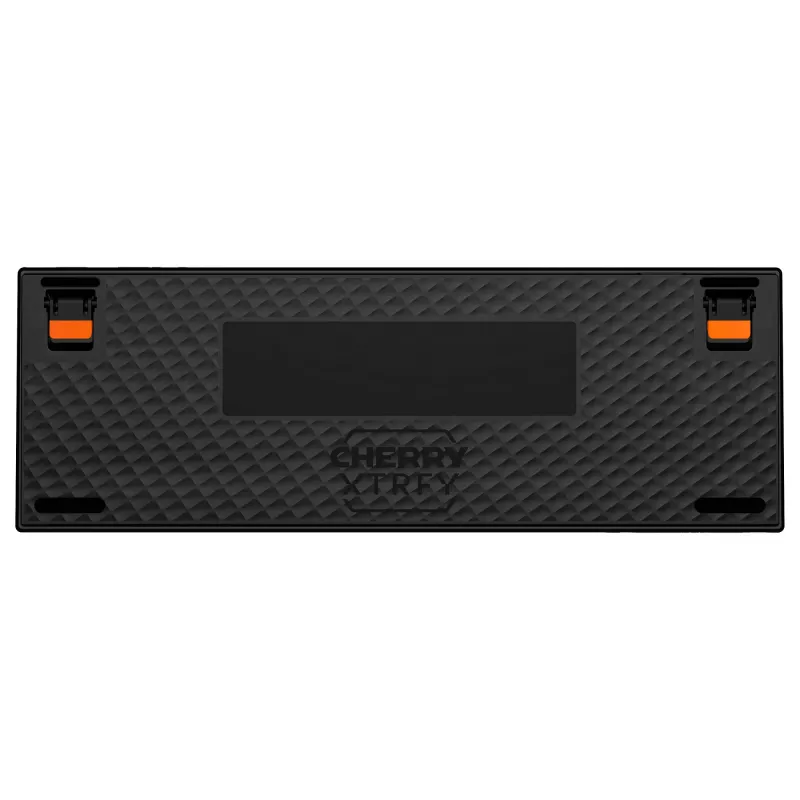 Mechaninė žaidimų klaviatūra Cherry K5 PRO TMR COMPACT – 65% AZERTY, USB laidinė, RGB apšvietimas, juoda/oranžinė
