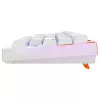 Mechaninė žaidimų klaviatūra Cherry K5 Pro TMR Compact — 65 % QWERTY USB laidinė, RGB, magnetiniai jungikliai, oranžinė/balta