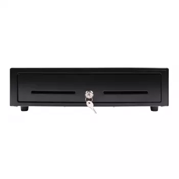 Elektrinė kasos dėžutė Olympia LD 410A, metalinis korpusas, juoda, 415×410×104 mm