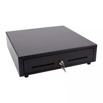 Elektrinė kasos dėžutė Olympia LD 410A, metalinis korpusas, juoda, 415×410×104 mm