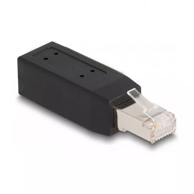 DeLOCK RJ45 kištukas Cat.5e į gnybtų bloko adapteris 90° kampu