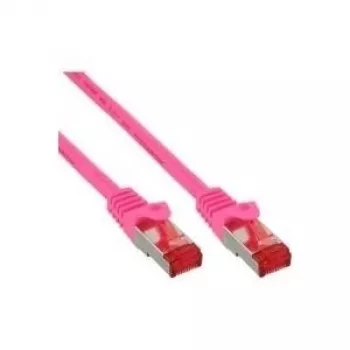 Patch kabelis InLine Cat6 S/FTP PiMF 250MHz RJ45–RJ45 PVC rožinis 1,5m