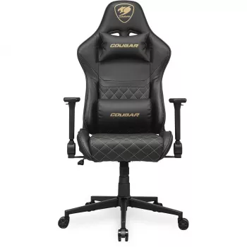 Universali žaidimų kėdė COUGAR Gaming ARMOR ONE V2 su paminkštinta sėdyne Juoda Auksinė