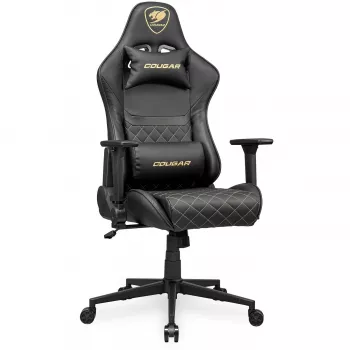 Universali žaidimų kėdė COUGAR Gaming ARMOR ONE V2 su paminkštinta sėdyne Juoda Auksinė