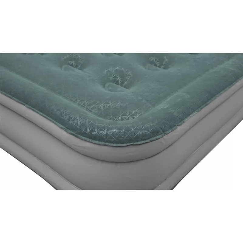 Dvivietis pripučiamas čiužinys Outwell 400116 — PVC, 1350×2000×300 mm, Žalia/Pilka