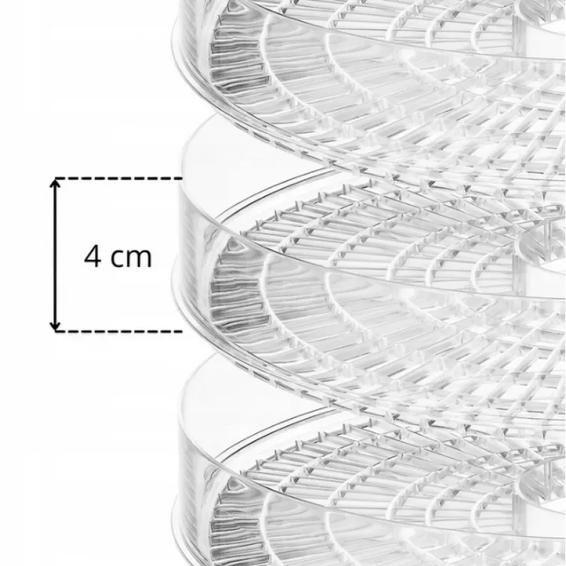Extralink Home Didelė džiovykla grybams, vaisiams, daržovėms ir žolelėms Pro 500W + 5 padėklai 27 cm balta