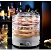 Extralink Home Didelė džiovykla grybams, vaisiams, daržovėms ir žolelėms Pro 500W + 5 padėklai 27 cm balta