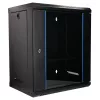 Extralink Lite 12U 530X400 sieninis stovo spintos korpusas juodas su lentyna