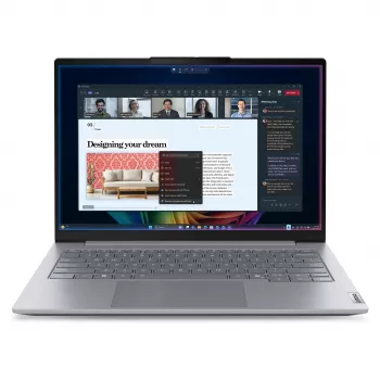Nešiojamas kompiuteris Lenovo ThinkBook 14 G9 CU5 325/32GB/512SSD/W11 Pro Arctic Grey TopSeller - klaviatūros išdėstymas gali būti vokiškas
