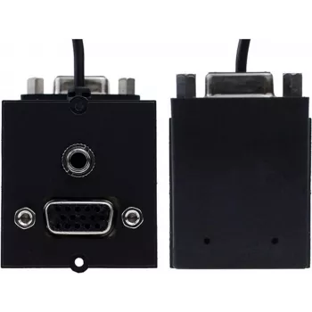 Kištukinis lizdas VGA + RCA Bachmann 917.058 garso ir vaizdo jungtims