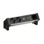 BACHMANN DESK2 ALU BLACK 2x įžemintas kištukas 1x USB įkroviklis 1x ABD GST18