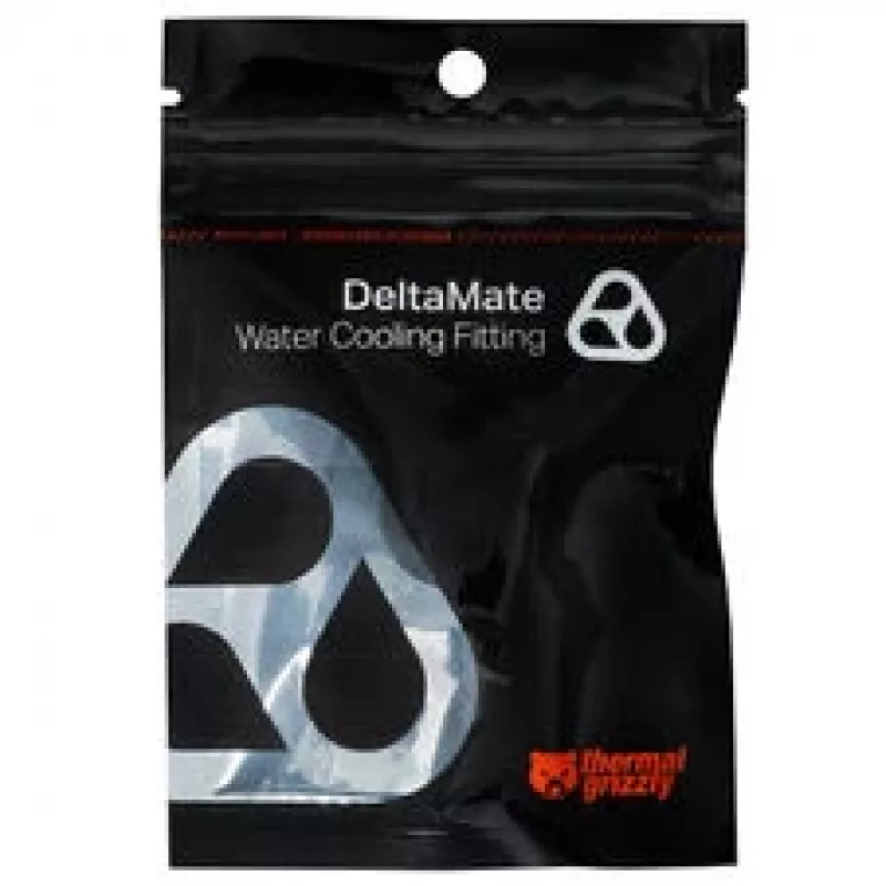 Thermal Grizzly DeltaMate Pass Through – vandens aušinimo jungtis, matinis nikelis, 1 vnt. (TG-DM-FIT-0216)