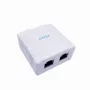 GEMBIRD Gniazdo natynkowe Sieninis ekranuotas tinklo lizdas 2×RJ45 Cat6A FTP