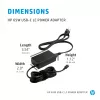 HP 65W USB-C LC maitinimo adapteris vidaus nešiojamam kompiuteriui, juodas