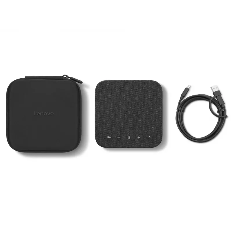 Garsiakalbis Lenovo 4Y71Q47766 – belaidis garsiakalbis kompiuteriui, Bluetooth 5.3, USB-C, ličio jonų baterija 4215 mAh, juoda