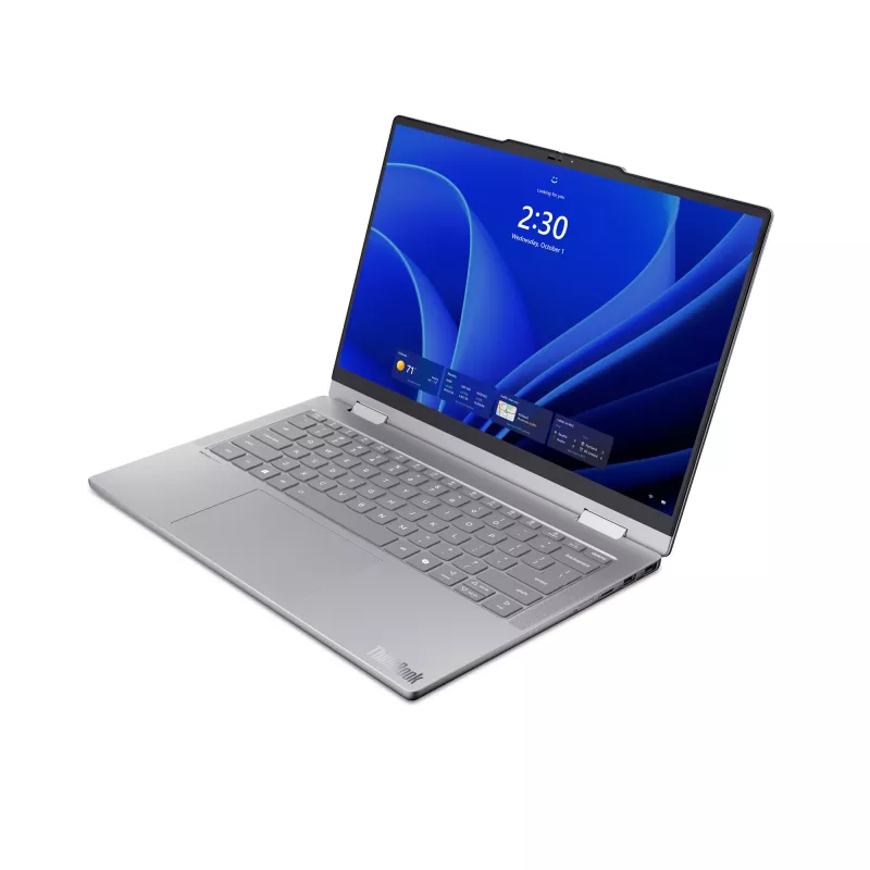 Hibridinis 2-in-1 nešiojamas kompiuteris Lenovo ThinkBook 14 G6 IPL Copilot+ — Intel Core Ultra 5 325, 14 colių WUXGA liečiamas ekranas, 16 GB DDR5, 512 GB SSD, Windows 11 Pro, pilka