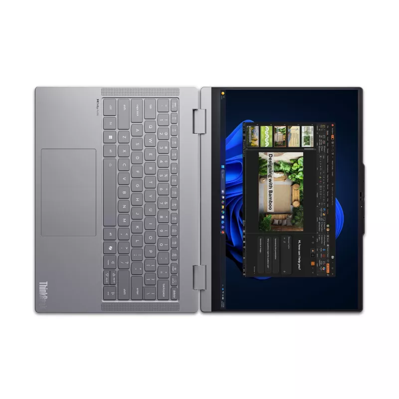 Hibridinis 2-in-1 nešiojamas kompiuteris Lenovo ThinkBook 14 G6 IPL Copilot+ — Intel Core Ultra 5 325, 14 colių WUXGA liečiamas ekranas, 16 GB DDR5, 512 GB SSD, Windows 11 Pro, pilka