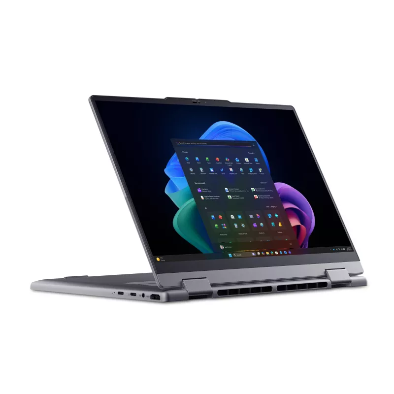 Hibridinis 2-in-1 nešiojamas kompiuteris Lenovo ThinkBook 14 G6 IPL Copilot+ — Intel Core Ultra 5 325, 14 colių WUXGA liečiamas ekranas, 16 GB DDR5, 512 GB SSD, Windows 11 Pro, pilka