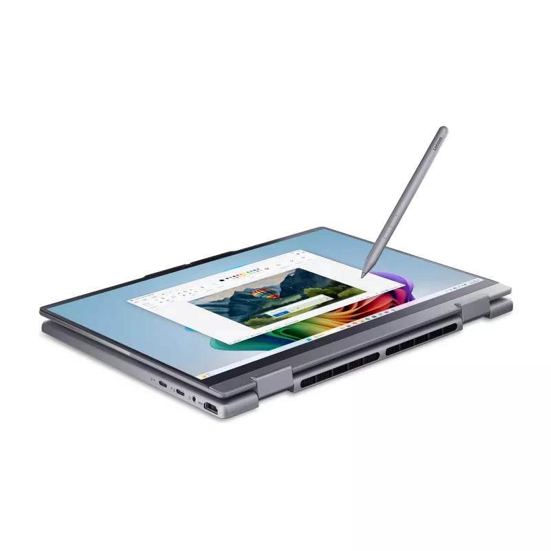 Hibridinis 2-in-1 nešiojamas kompiuteris Lenovo ThinkBook 14 G6 IPL Copilot+ — Intel Core Ultra 5 325, 14 colių WUXGA liečiamas ekranas, 16 GB DDR5, 512 GB SSD, Windows 11 Pro, pilka