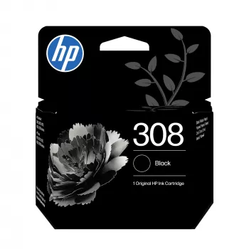 Original HP 308 kasečių rinkinys (juoda + spalvota), standartinė talpa, 2 vnt., 160 puslapių