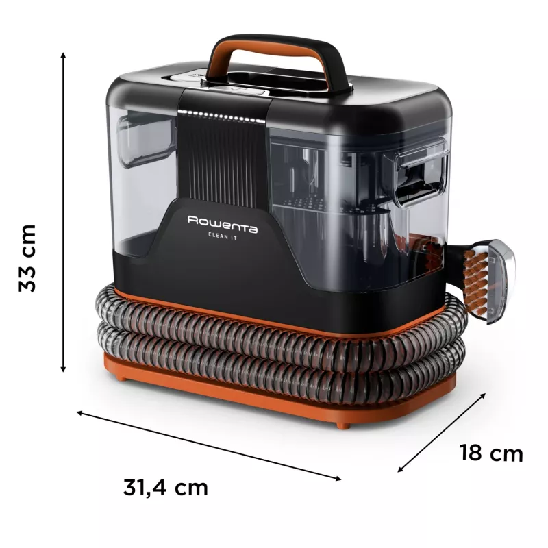 Šlapiasausis dulkių siurblys Rowenta Clean It IN5011F0 — šlapiam ir sausam valymui, be maišelio, vandens filtracija, 1,5 L, 400 W