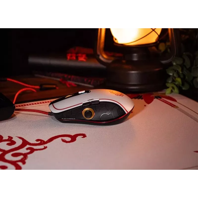 Lexip Assassin’s Creed Shadows „Initiate“ Box kompiuterio žaidimo pelė ir kilimėlis