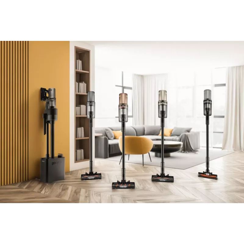 Gorenje SVC296749NEBL 2-in-1 lazdelinis dulkių siurblys, bekontaktis, sausas valymas, HEPA filtras, be maišelio, 0,6 l, 550 W, antracitas