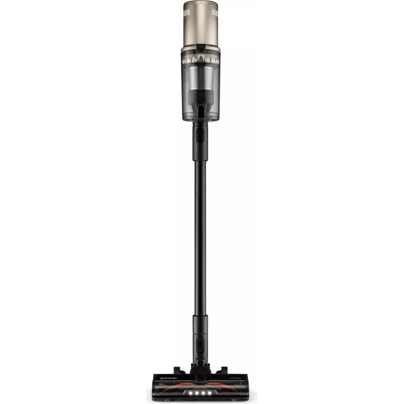 Gorenje SVC259441NFGO 2-in-1 lazdelinis dulkių siurblys, akumuliatorinis, sausas valymas, HEPA filtras, be maišelio, 0,6 l, 350 W, auksinis