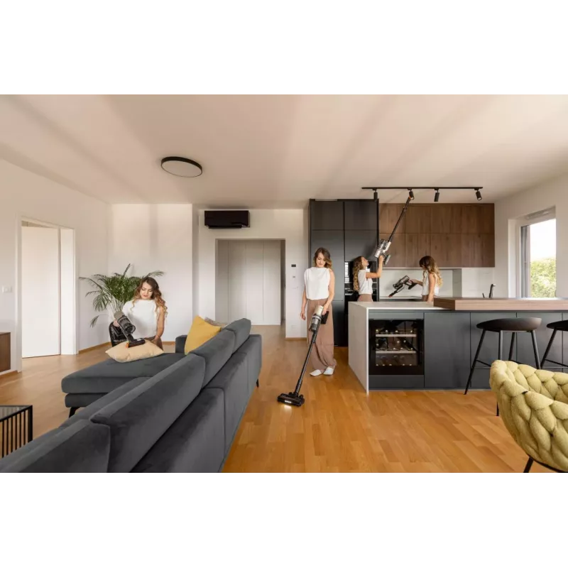 Gorenje SVC259441NFGO 2-in-1 lazdelinis dulkių siurblys, akumuliatorinis, sausas valymas, HEPA filtras, be maišelio, 0,6 l, 350 W, auksinis