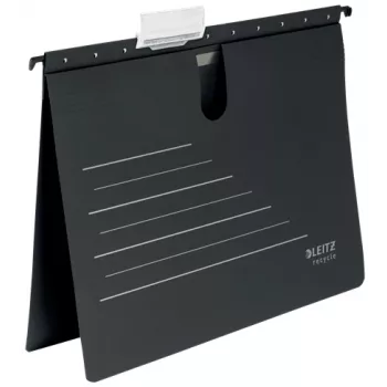 Leitz Alpha® Recycle segtuvas kortelėms, A4, juoda, kartonas, 348 mm, 2 mm, 270 mm