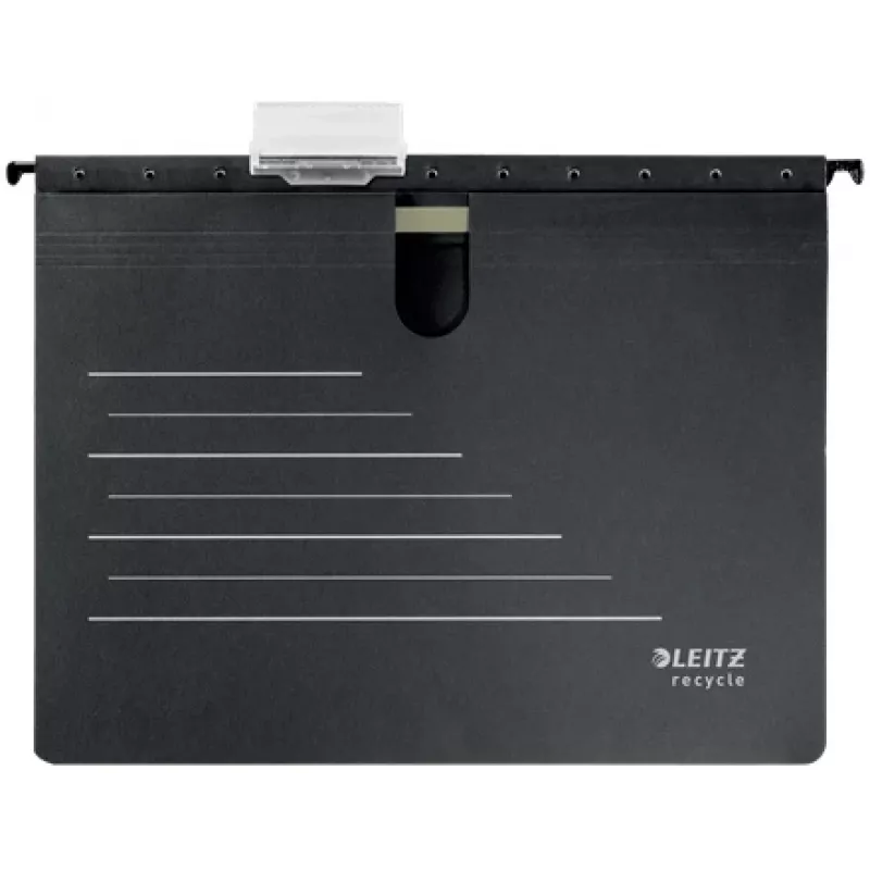 Leitz Alpha® Recycle segtuvas kortelėms, A4, juoda, kartonas, 348 mm, 2 mm, 270 mm