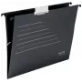 Leitz Alpha® Recycle kabantis segtuvas, A4, juodas, kartonas, 80 g/m², 150 lapų, 348 mm