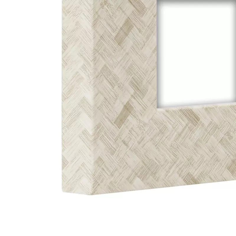 Vienvietis nuotraukų rėmelis HAMA Twist — plastikinis su EPDM, smėlio spalvos, tinka 10×15 cm nuotraukai