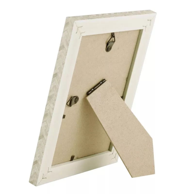 Vienvietis nuotraukų rėmelis HAMA Twist — plastikinis su EPDM, smėlio spalvos, tinka 10×15 cm nuotraukai
