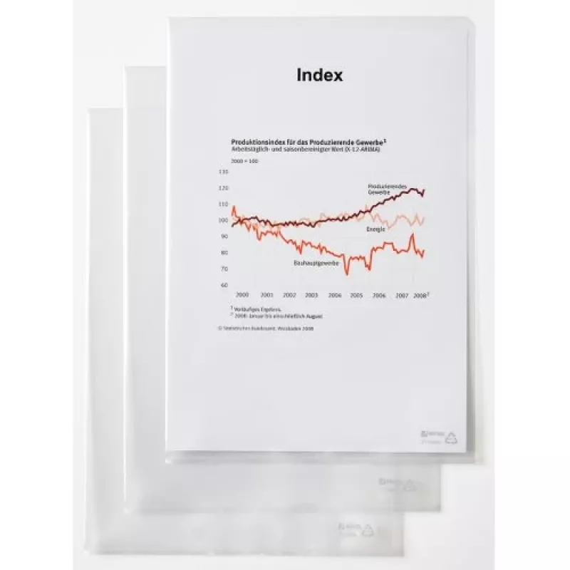 Rexel dokumentų aplankas - Standartinis, A4, PVC, permatomas, 229 mm, 318 mm, 20 mm