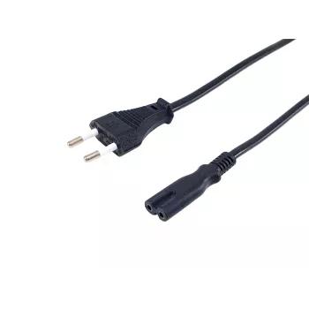 Equip aukštos kokybės maitinimo laidas, C7 į 2 kontaktų euro kištuką, 3,0 m, 3 m, 2 kontaktų, C7 jungtis, H03VVH2-F, 250 V, 2,5 A