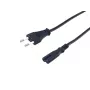 Equip aukštos kokybės maitinimo laidas, C7 į 2 kontaktų euro kištuką, 3,0 m, 3 m, 2 kontaktų, C7 jungtis, H03VVH2-F, 250 V, 2,5 A