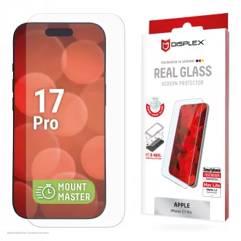 Displex apsauginis stiklas (10H) Apple iPhone 17 Pro, atsparus įbrėžimams