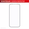 Apsauginis stiklas e.v.i. Displex iPhone 17 Pro Premium su Mount Master — atsparus įbrėžimams, permatomas/juodas