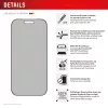 Displex privatumo apsauginis stiklas (10H) Apple iPhone 17 — grūdintas stiklas su privatumo filtru, atsparus įbrėžimams ir smūgiams