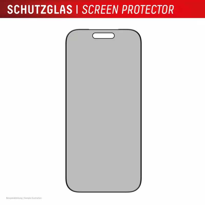 Displex privatumo apsauginis stiklas (10H) Apple iPhone 17 — grūdintas stiklas su privatumo filtru, atsparus įbrėžimams ir smūgiams