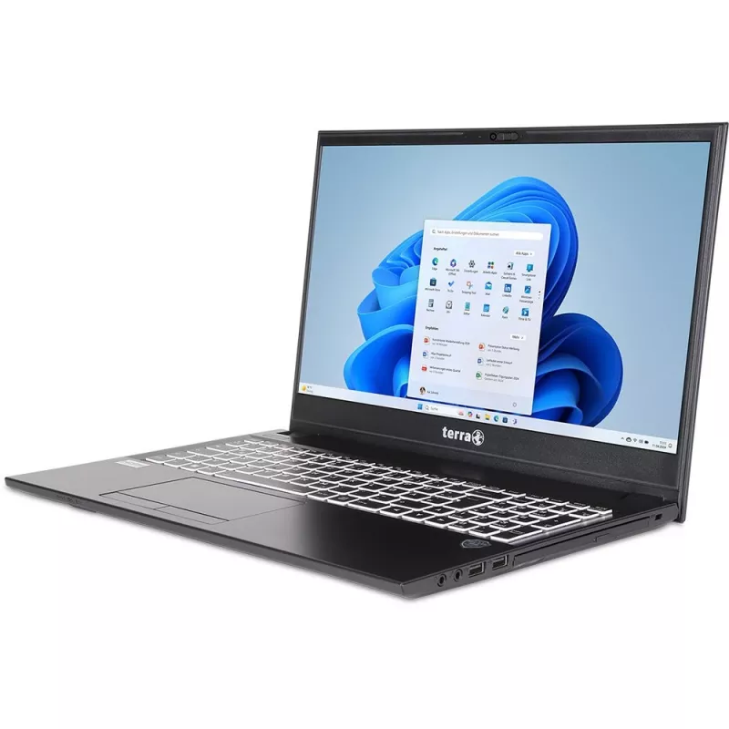 Nešiojamas kompiuteris TERRA Mobile 1516R, Intel Core i3-1315U, 15.6 inch Full HD, 8 GB RAM, 500 GB SSD, Windows 11 Home, juodas