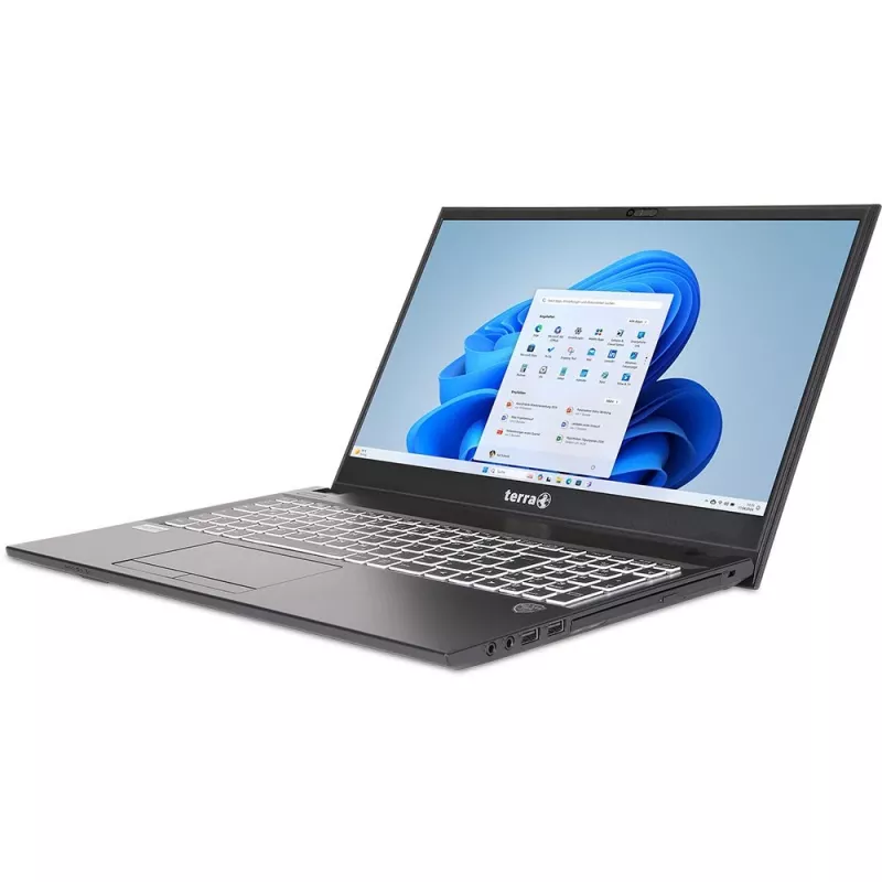 Nešiojamas kompiuteris TERRA Mobile 1516R, Intel Core i3-1315U, 15.6 inch Full HD, 8 GB RAM, 500 GB SSD, Windows 11 Home, juodas